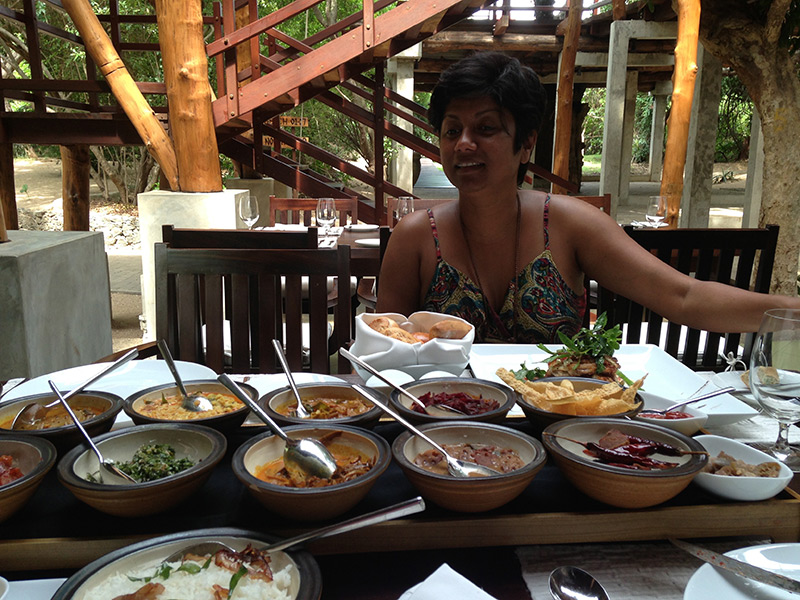 Dr. Malini Saba Having Breakfast