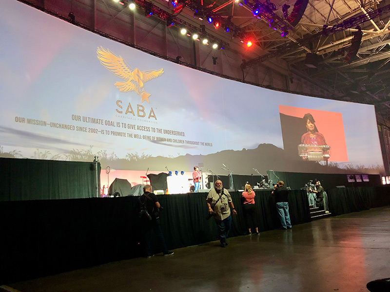 Skyball IV where Dr. Malini Saba donated money to the veterans in the USA